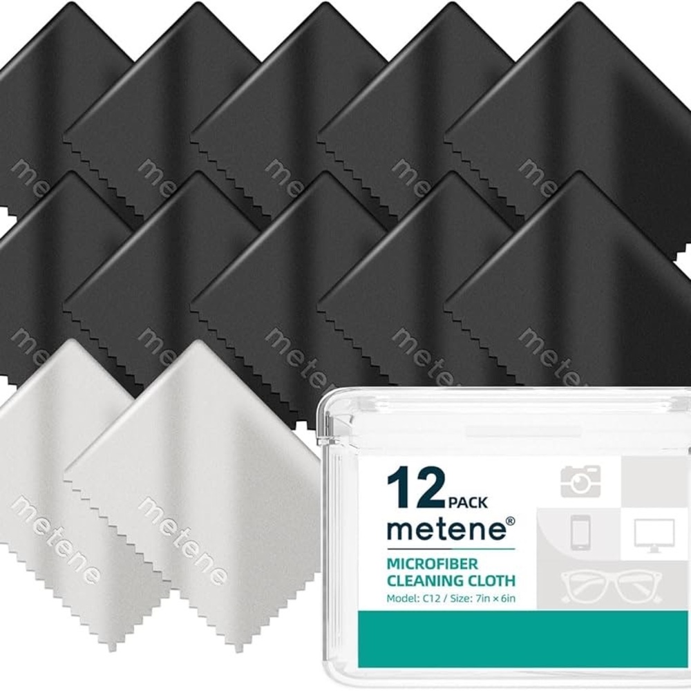 Metene 12 Pack Microfiber Cleaning Cloth (6 "x7")